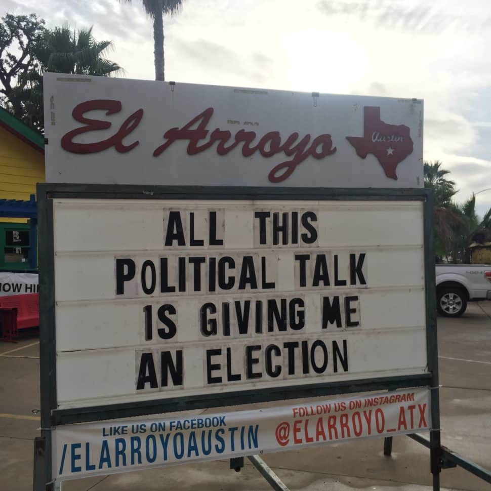 El Arroyo sign 11.8.2016