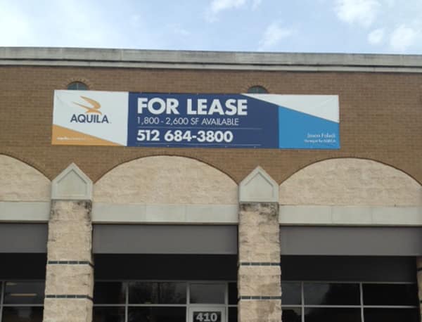 A 4’x20’ banner | Property Marketing