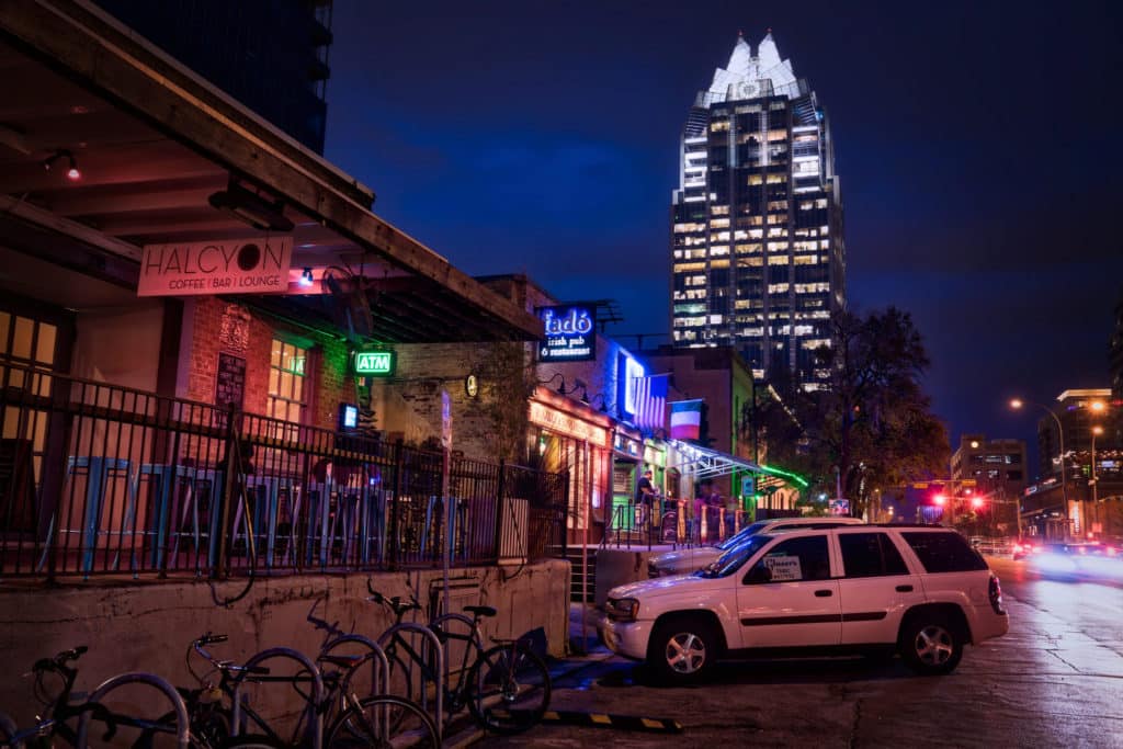 The Warehouse District in Austin, TX