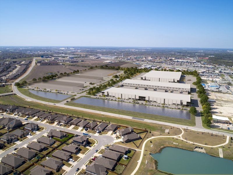 Buda Midway Aerial Rendering | Austin Industrial developments