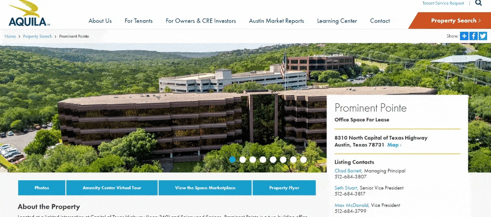 Prominent Pointe Property Page | Commercial Real Estate Marketing