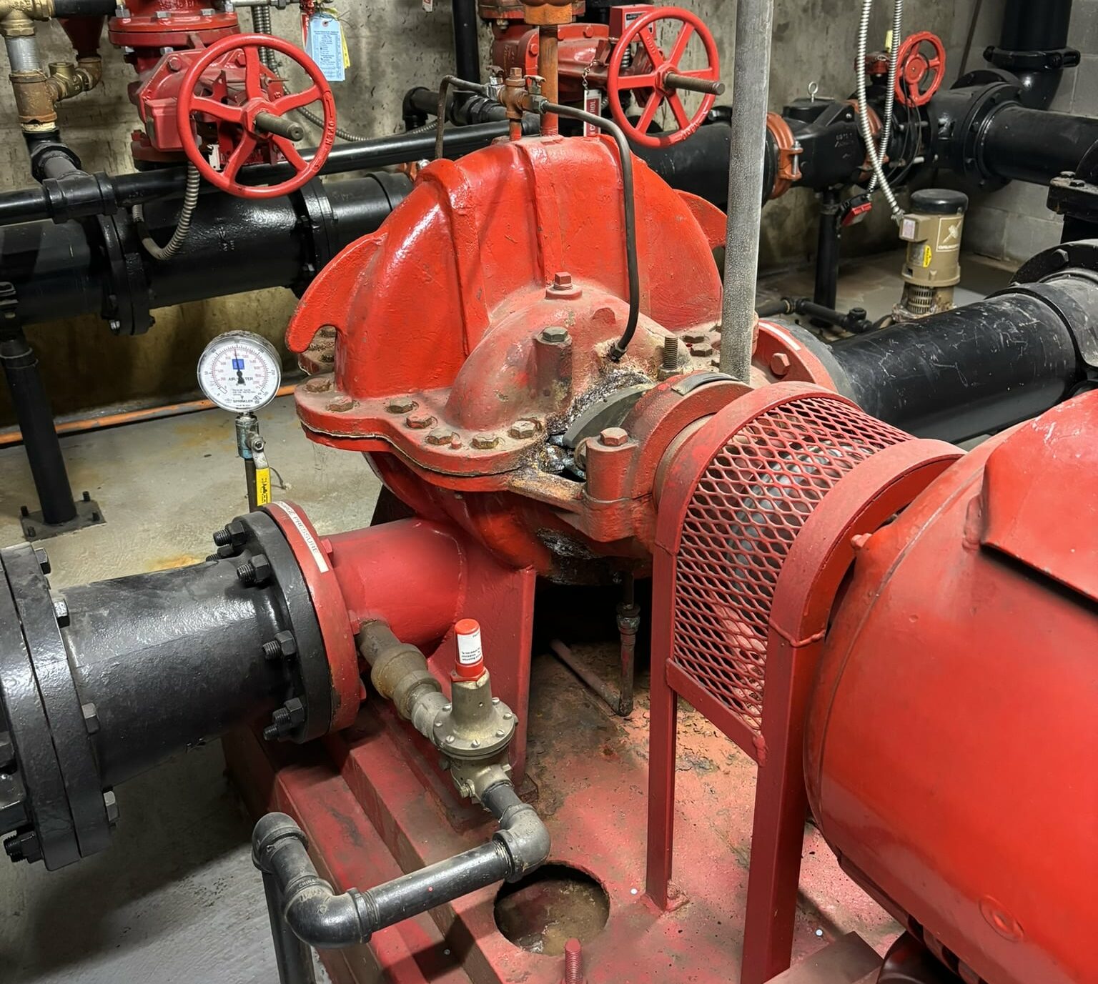 A main fire pump | Commercial Building Fire Protection Systems