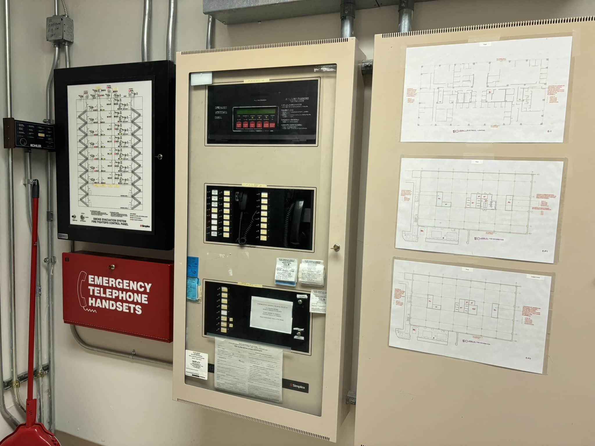 A fire alarm panel | Commercial Building Fire Protection Systems